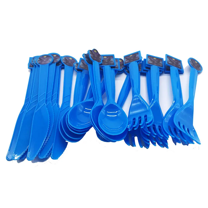 Одноразовые пластиковые ложки 30 видов Бэтмен одноразовые вилки ножи | Дом и сад