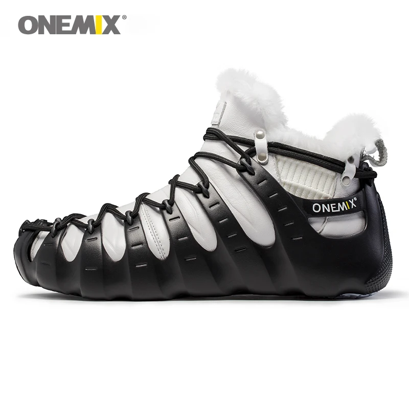 Зимние ботинки Onemix для мужчин и женщин обувь треккинга нескользящая Уличная