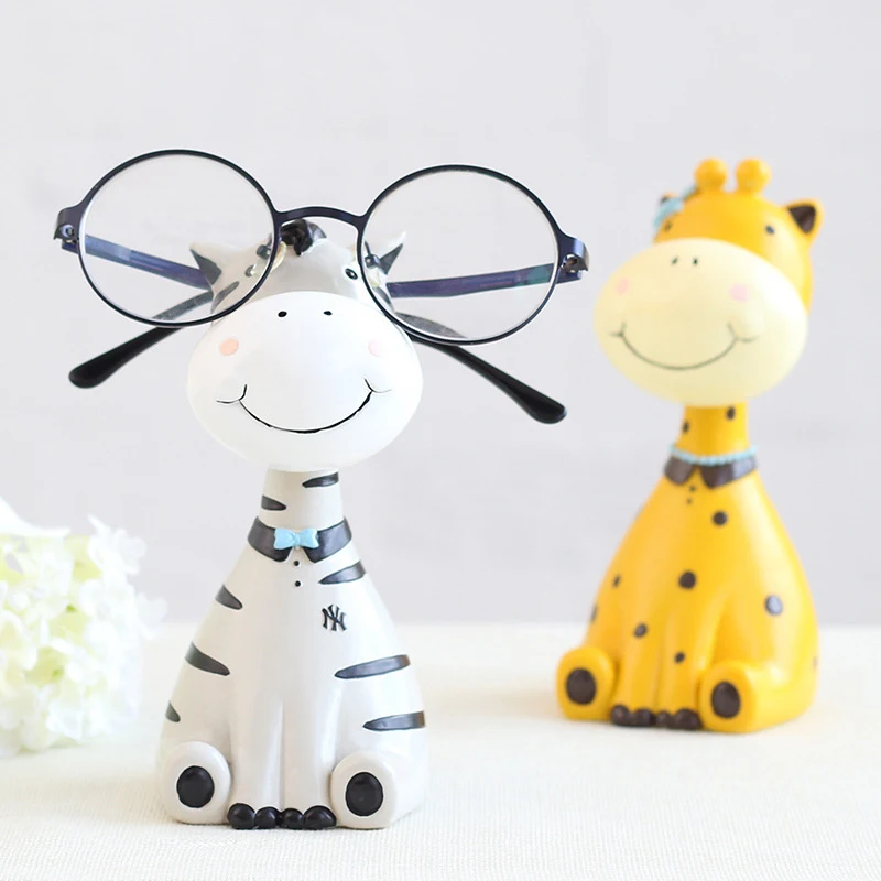 Подставка для очков из смолы 1 шт. декоративная подставка в виде жирафа с рисунком