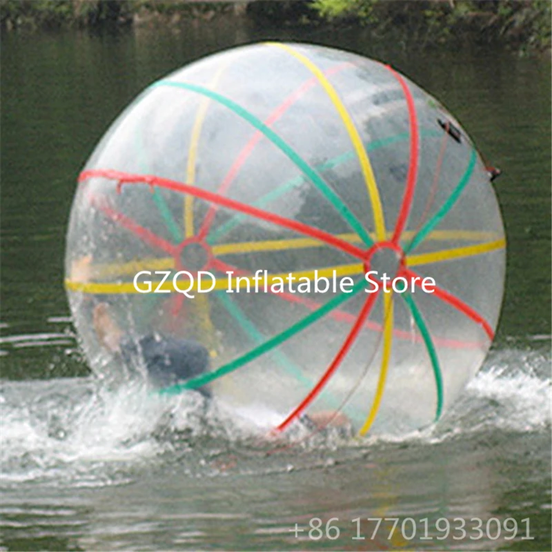 Summer Hot Selling Roll Inside Inflatable Water Walking Ball Inflatable Human Zorb Hamster Balloon Running Water Bubble Ball
