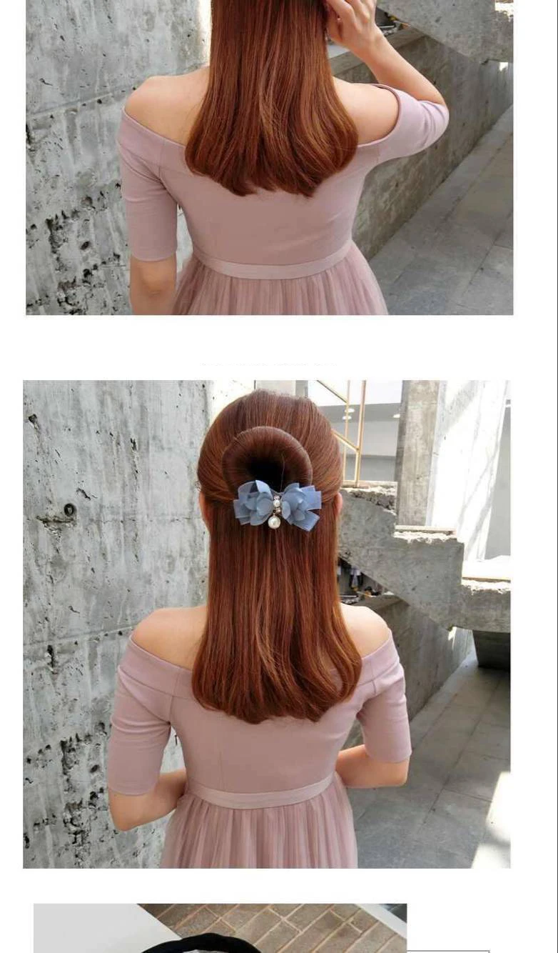 UNTAMED женщины Updo цветок волшебный булочка производитель девушка пончик устройство быстрый грязный резинки для волос с жемчугом DIY прическа инструменты аксессуары для волос
