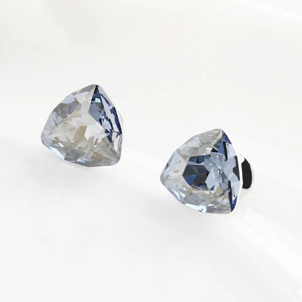as picture Женские серьги Warme Farben с кристаллами Swarovski, 925 пробы, серебряные, простые серьги-гвоздики с кристаллами в форме капли воды для девочек - Цвет камня: as picture