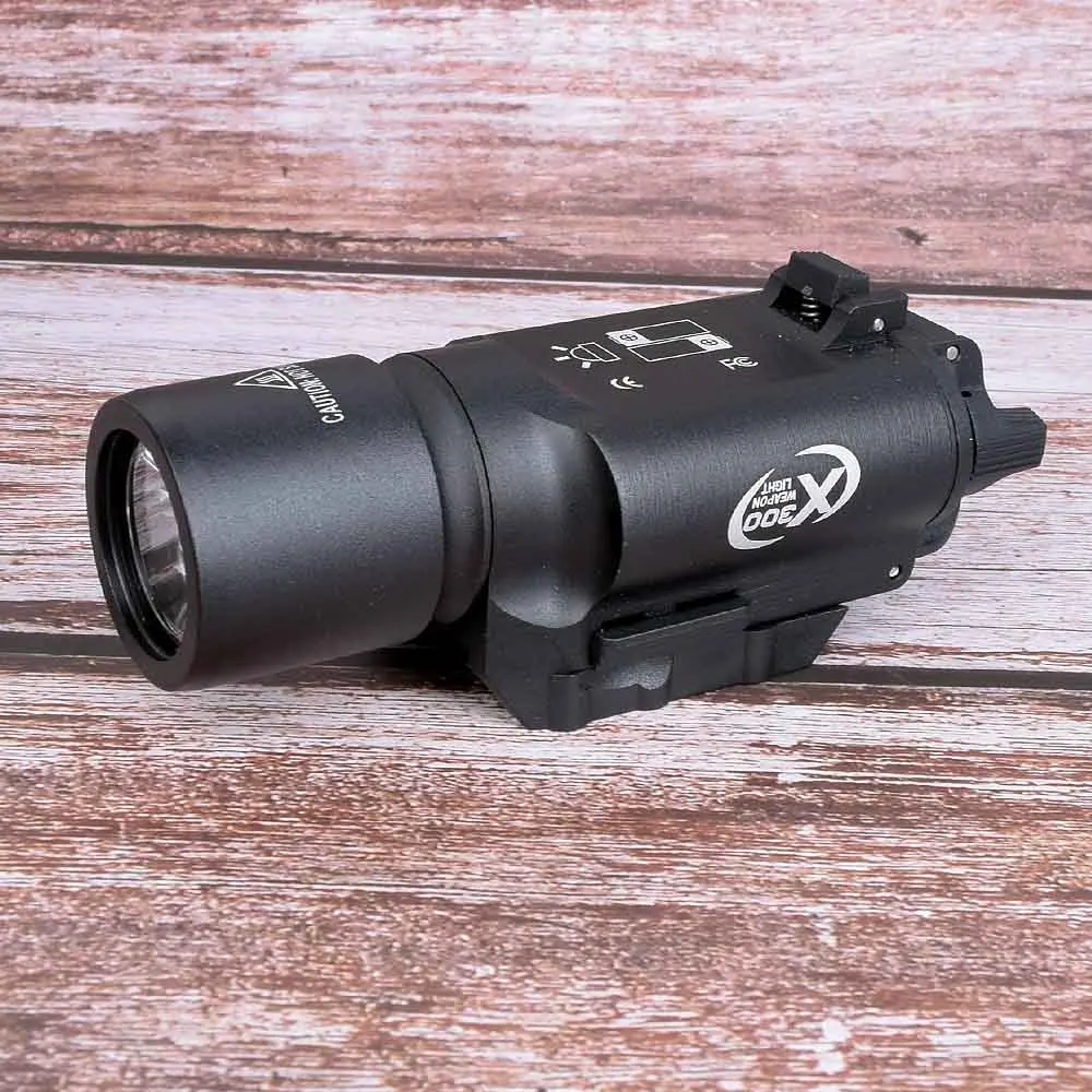Hunting sight Tactical X300 LED Weapon Light Pistol Lanterna Airsoft Flashlight with Picatinny Rail for | Спорт и развлечения