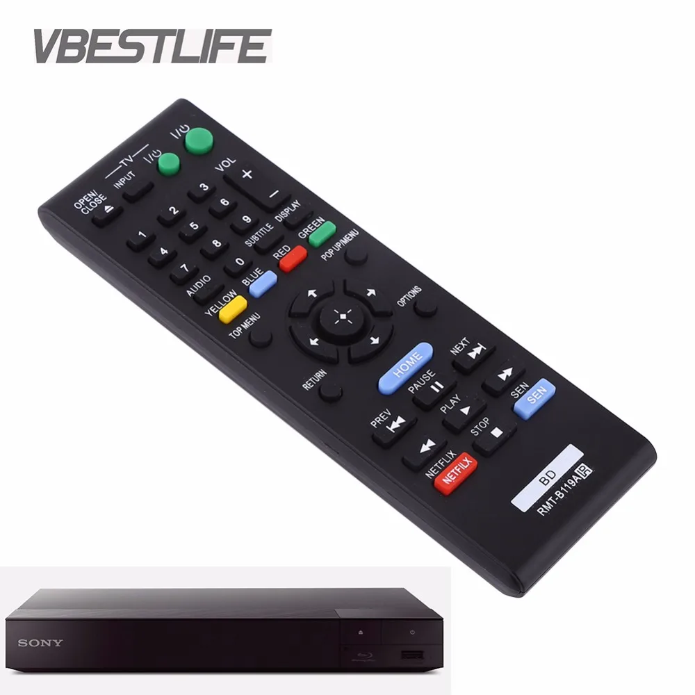 VBESTLIFE RMT-B119A пульт дистанционного управления сменный пульт управления для sony Blu Ray плеер Высокое качество