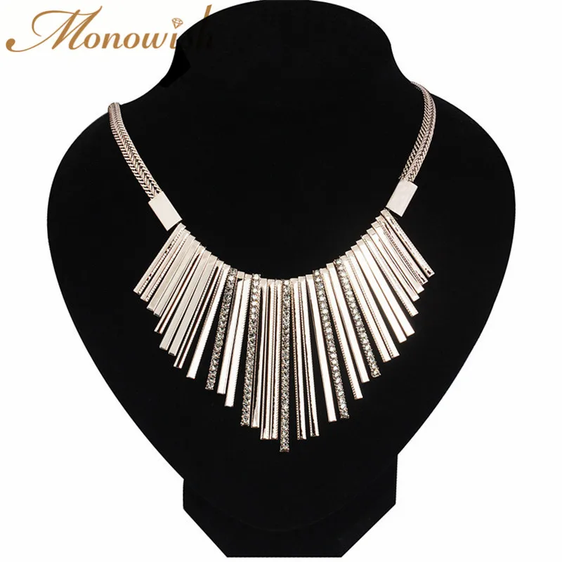 Monowish дамы кулон Цепочки и ожерелья элегантный темперамент кристалл женский