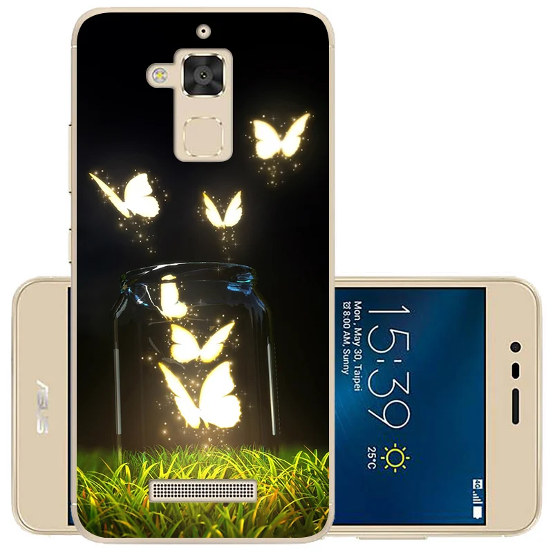 Чехол 5 2 дюйма для ASUS ZC520TL Zenfone 3 MAX X008D мягкая задняя крышка из ТПУ и силикона чехлы