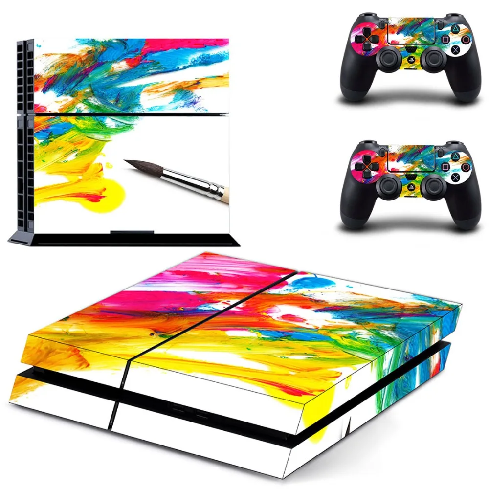 Наклейка для PS4 виниловая наклейка, стикер для sony Playstation 4 консоли и 2 контроллеры наклейка для PS4 Стикеры