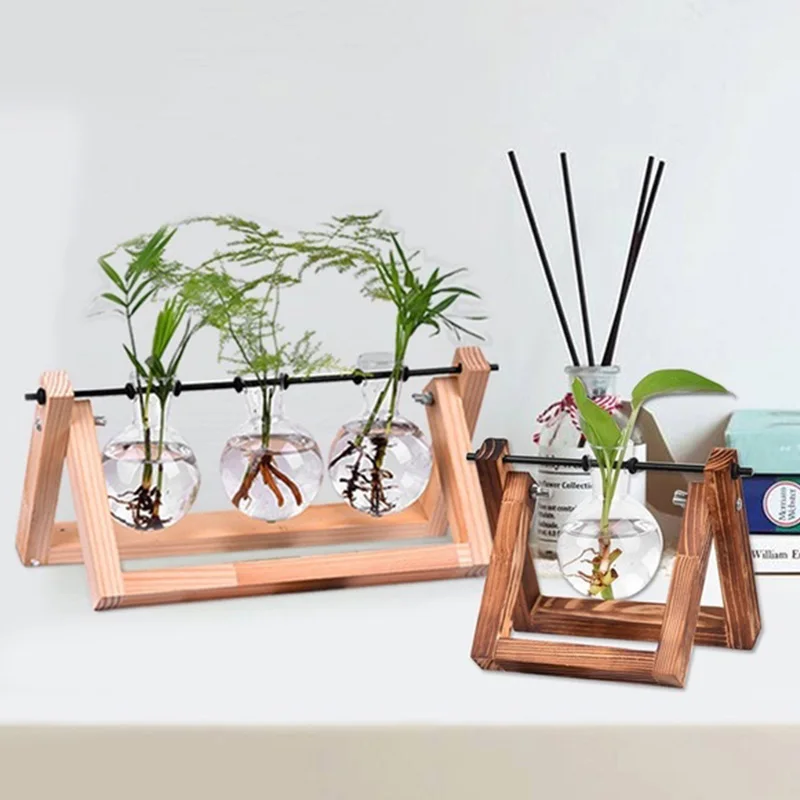 Гидропоники ваза стеклянная настольная украшение семья микро Гидропоника