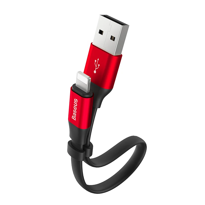 Портативный USB кабель для iPhone X XS MAX 8 7 6s Plus 5S Se iPad зарядного устройства с разъемом