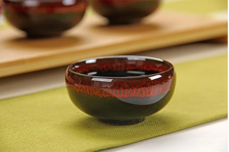 Набор чайных чашек кунг фу 2 шт. глазурованная чаша с трещинами для путешествий