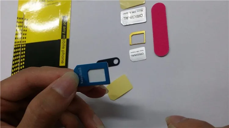 Nano sim карта адаптер 5 в 1 Micro SIM с извлекающим Pin ключом для iPhone 5S 6 S samsung huawei подставка