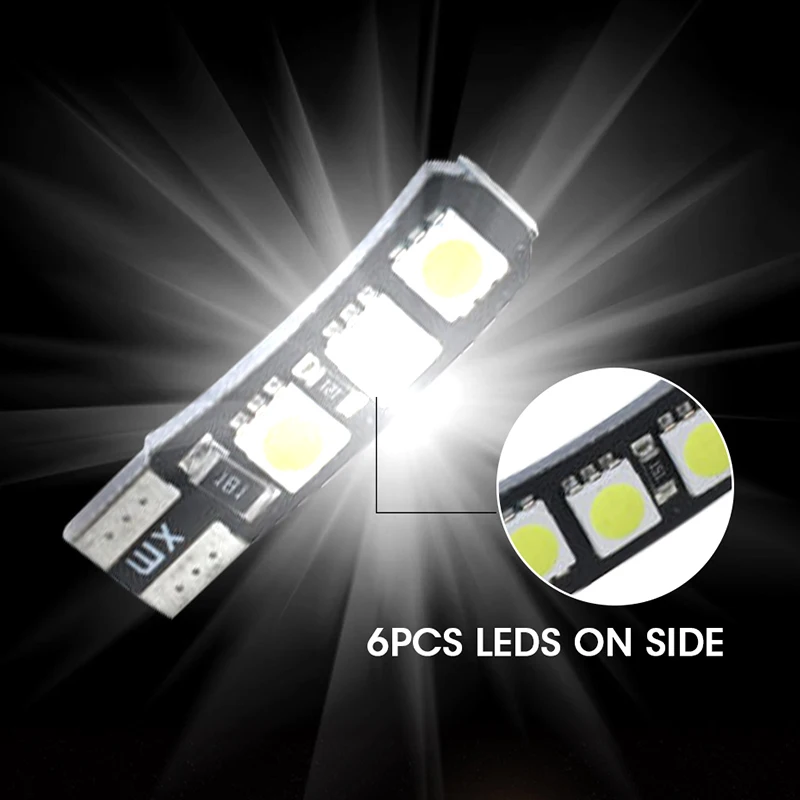 Hlxg 4 шт. Led T10 W5W Автомобильные лампы освещение указатель поворота лампа для чтения