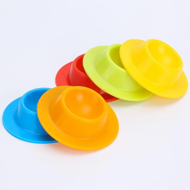 Verkauf Gelegentliche Silikon Ei Tasse Halter Serving Cups Perfekte Für Tablett Harten Und Weichen Gekochte Eier Einziges Ei Sitz F20174015