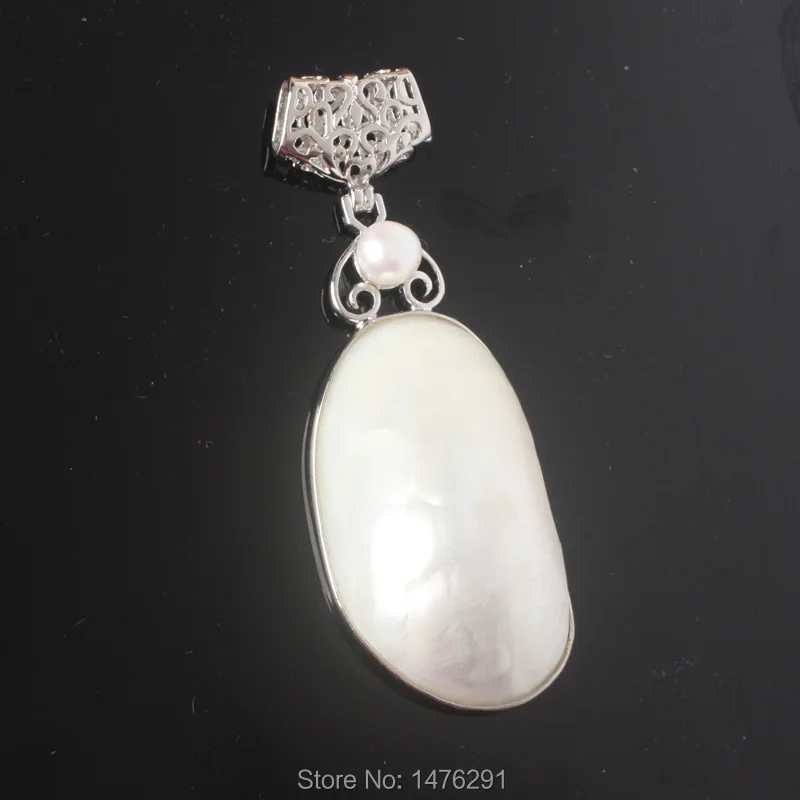1 шт. Очаровательная подвеска из натурального белого раковины и