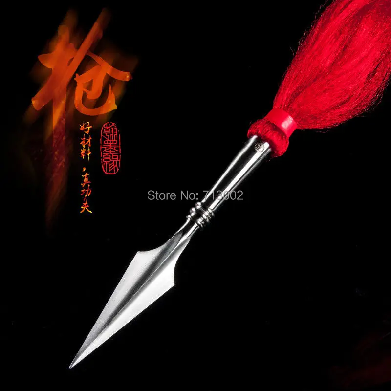 Тренировочная насадка WuShu копье из тонкой стали|steel spear|steel long swordsteel sword |