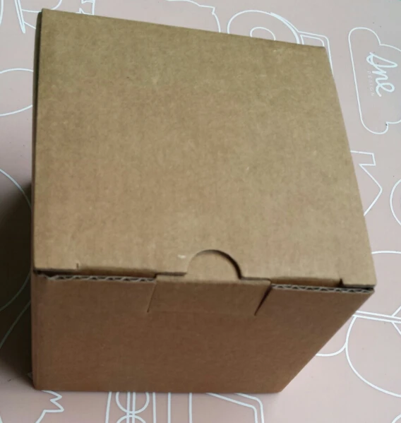 Qi крафт-бумага картонная упаковочная коробка маленький размер 9*9*7 6 см бумажная