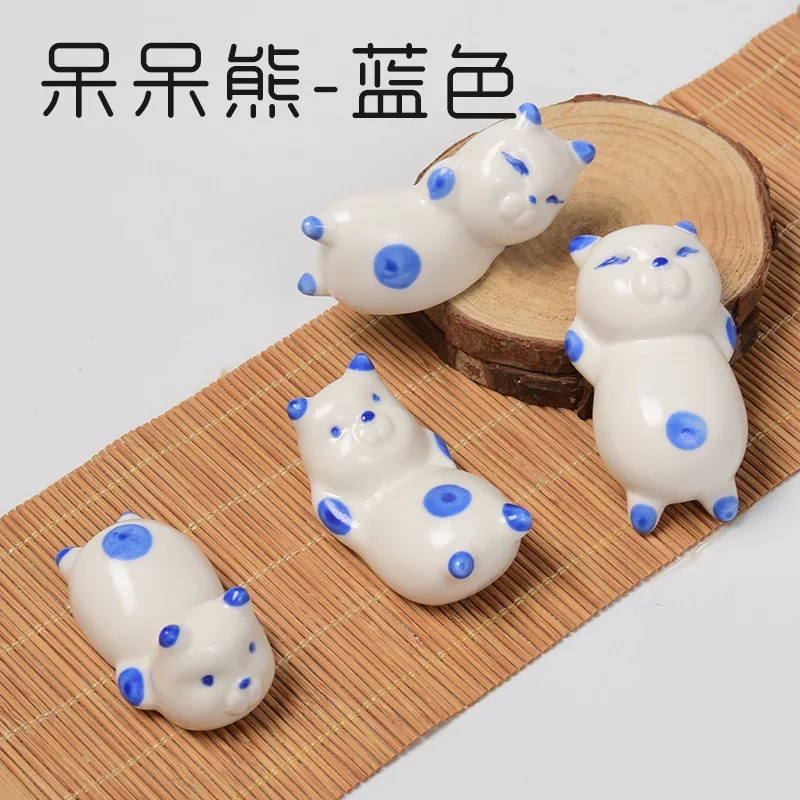 Японская керамика подставка для палочек для еды Creativ индивидуальность глупой медведь палочки для еды держа посуда предметы первой необходимости