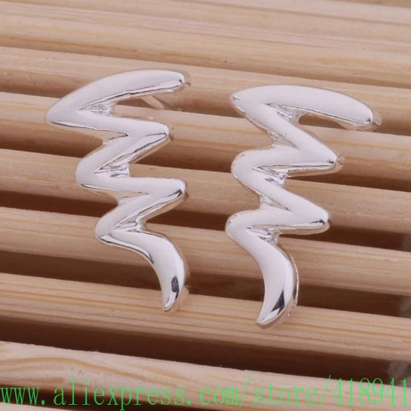 Посеребренные серьги посеребренные модные ювелирные изделия великолепная