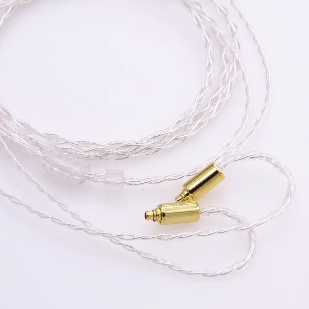 1.2 м Hi-End 4 ядра 5N occ посеребренные наушников Обновление кабель для Shure SE846 SE535 SE425 SE315 SE215