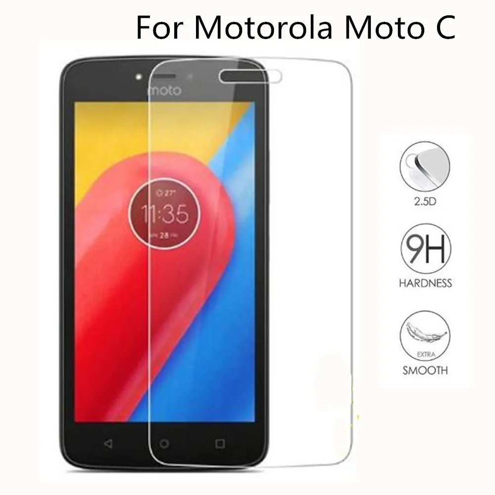 2 шт для стекла Moto C защита экрана закаленное стекло Motorola XT1750 тонкая защитная