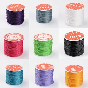 Круглые Вощеные полиэфирные шнуры, 20 цветов, 0,450,50,6 мм, веревка, ремешок для изготовления ювелирных изделий сделай сам, браслетов, ожерелий, фурнитура