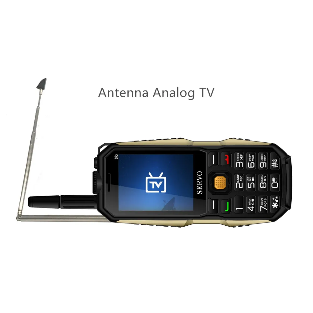 Оригинальный телефон SERVO P20 2 4 &quotQuad Band 3 SIM карты телефона GPRS ТВ голос изменение