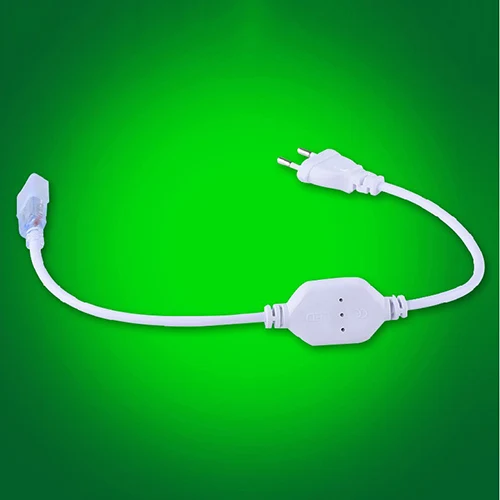 only 1 plug Светодиодный светильник SMD 5050 гибкая светодиодная лента 60 светодиодов/м наружный декоративный светильник с европейской вилкой 1-25 м светильник s 220 В IP65 водонепроницаемый - Испускаемый цвет: only 1 plug