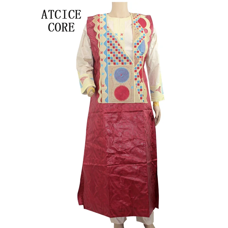 Платья в африканском стиле для женщин LZ19 # африканская вышивка BAZIN традиционный