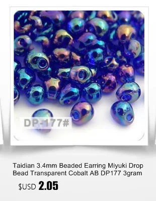 Тайдиан смешанный японский miyuki Seedbead для изготовления ювелирных сережек смешанной формы и цвета бисера 5 грамм