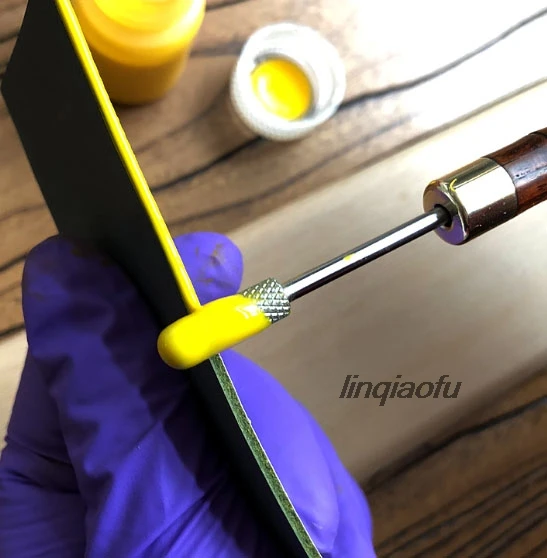 Ручка из сандалового дерева масляная ручка ручная работа кожа сделай сам