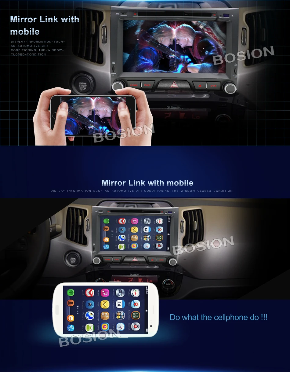 2 din автомагнитола gps android 7,1 автомобильный dvd для kia sportage R 2011 2013 автомобильный мультимедийный плеер с wifi bluetooth