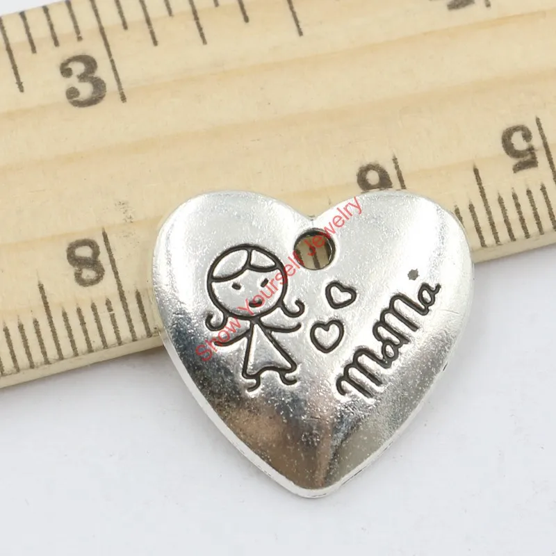 10 шт. подвески в виде сердца для браслета 20 х22 мм|charm pendant|pendants for jewelry makingcharm heart pendant