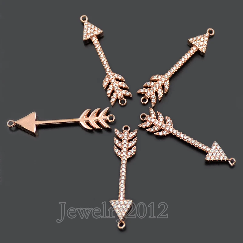 10 шт./лот браслет с микро камнями цирконием цепочкой шармом и бусинами золото