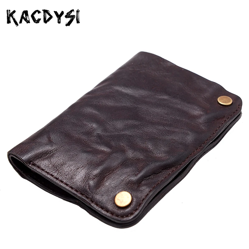 Новинка 2020 оригинальный короткий кошелек ручной работы в стиле ретро для мужчин