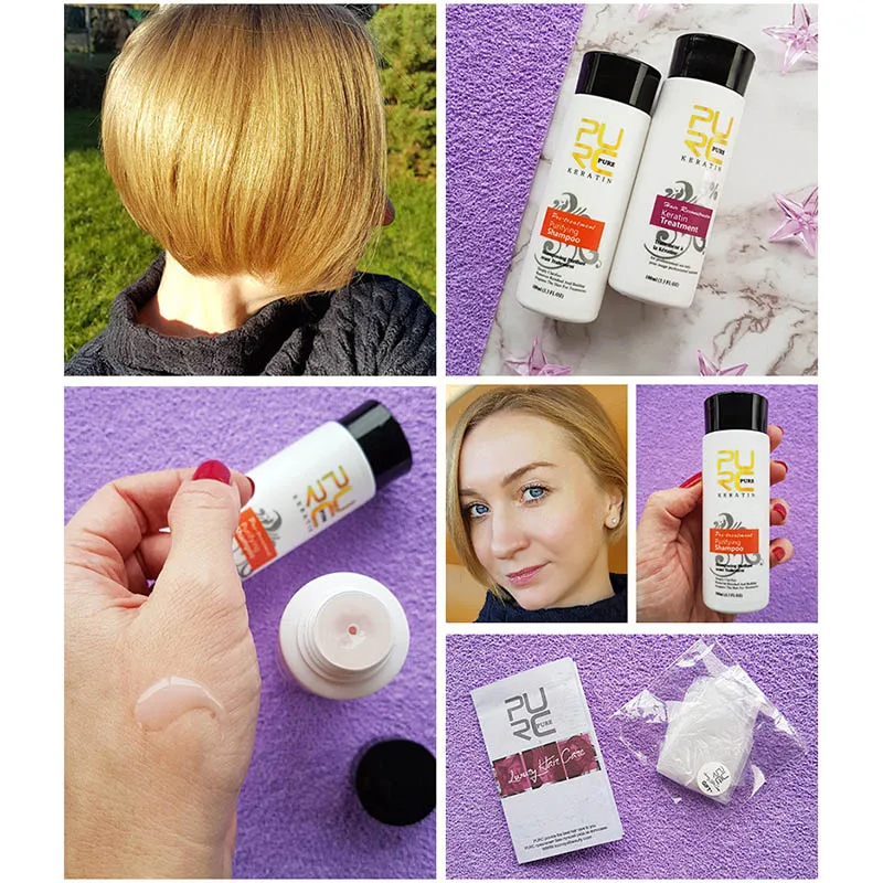 Очищающий шоколадный кератин 100 мл набор кератинового выпрямления волос для