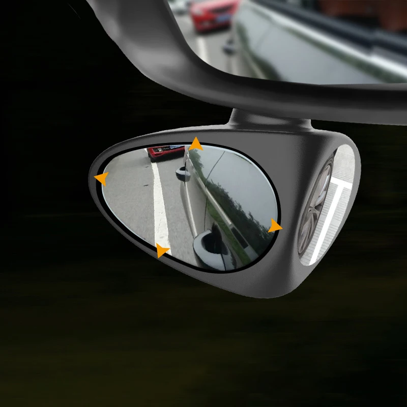 1 Piece Car Blind Spot Mirror 360 Degree Convex Rotatable 2 Side Automibile Exterior Rear View Parking Safety Accessories |