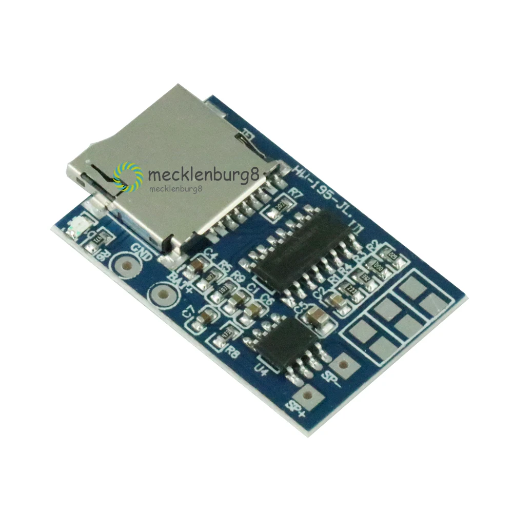 2 шт. TF карта GPD2846A MP3 декодер плата Вт 3 7 В/5 В модуль усилителя для Arduino GM питания
