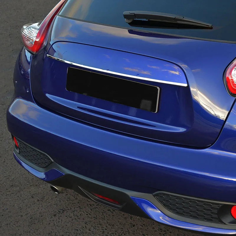 AX для Nissan JUKE 2011- хромированная задняя дверная ручка грузовика кромка формовочная задняя дверь полоса сталь задняя крышка ворот Отделка