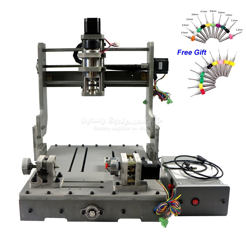 

DIY USB 3040 Rotary Axis CNC Router 300W Spindle Motor CNC Machine for Wood Drilling PCB Milling