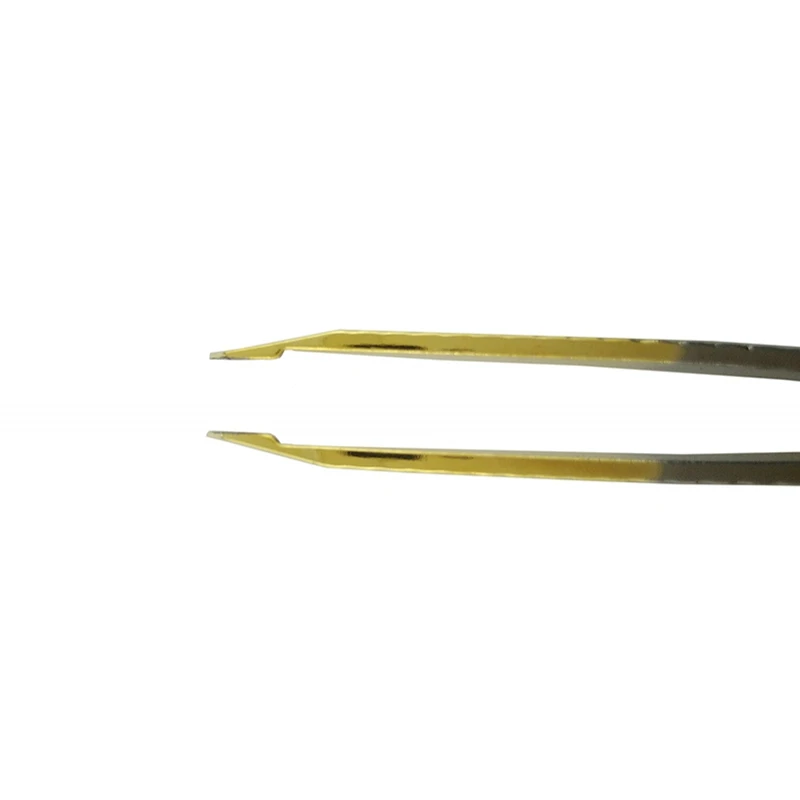 Пинцет из нержавеющей стали с наклонным наконечником для бровей пинцет макияжа
