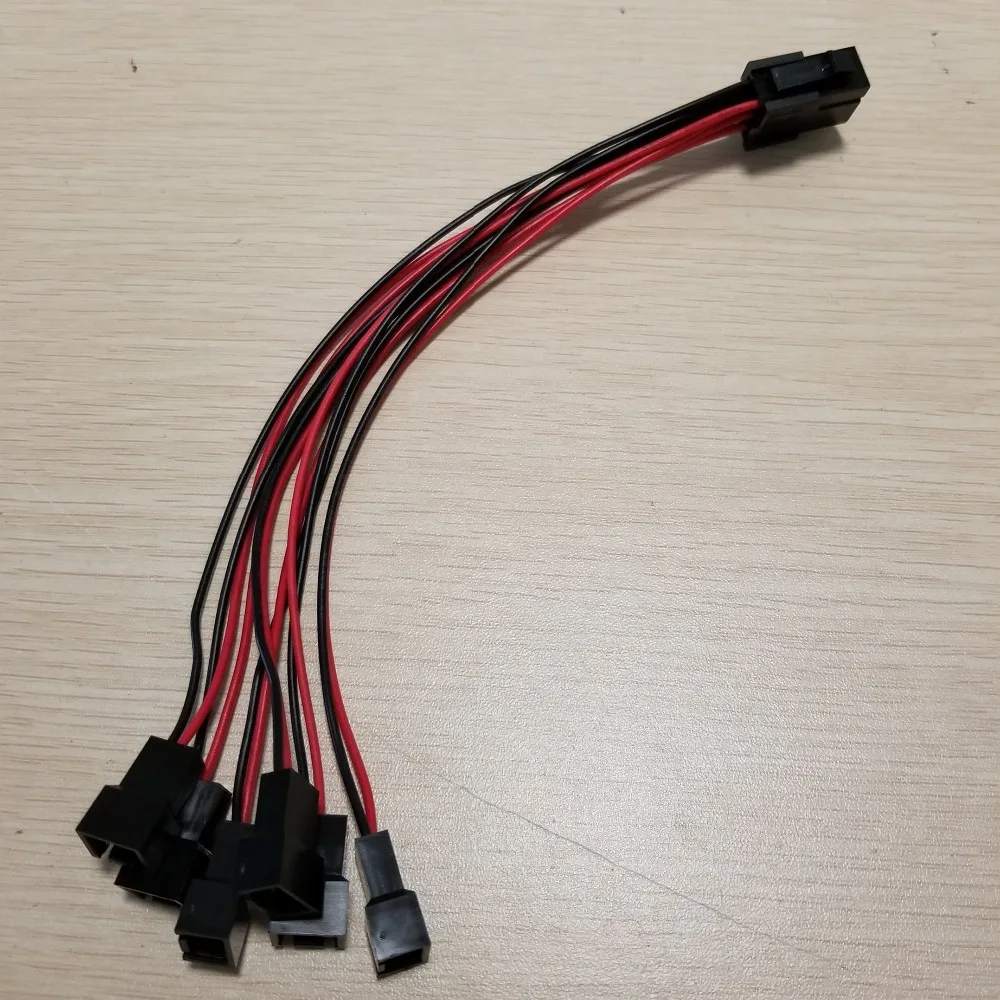ATX видеокарта питания 6Pin на 6x3Pin охлаждающий вентилятор адаптер кабель сплиттера