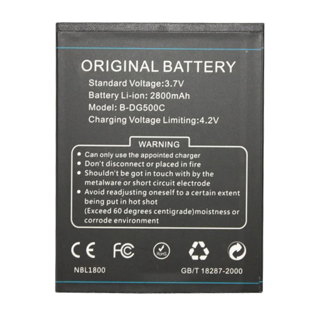 Оригинальный аккумулятор DOOGEE DG500 2800 мАч фотоаккумулятор для смартфона DG500C