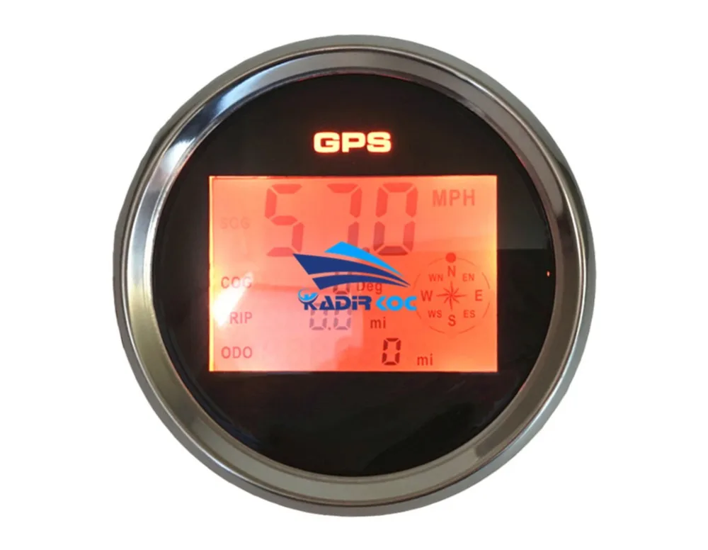 1 шт. Фирменная Новинка 85 мм спидометры GPS измерительные приборы 0-999 узлов миль в час) или км/ч лодка Скорость Mileometers одометр спидометр с счетчик пробега Cog Sog Функция