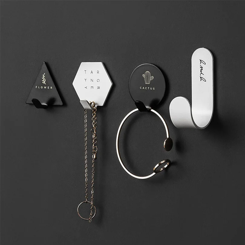 Крючок для полотенец 4 шт./компл. декоративные крючки ванной комнаты настенный