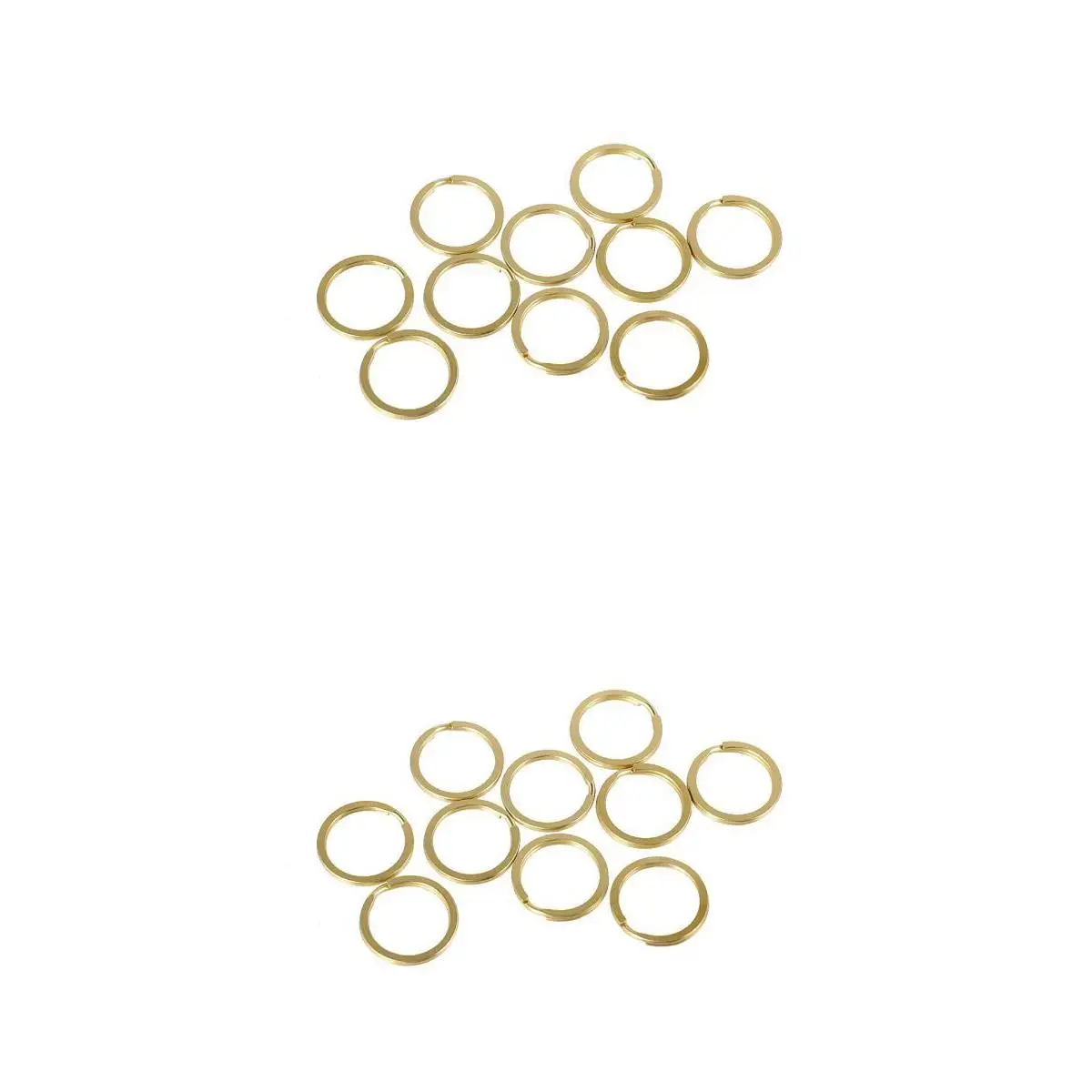 

20pcs Gold Split Key Rings Chain Jewelry Making Findings Charms Clasp Loop Findings DIY 25/30mm