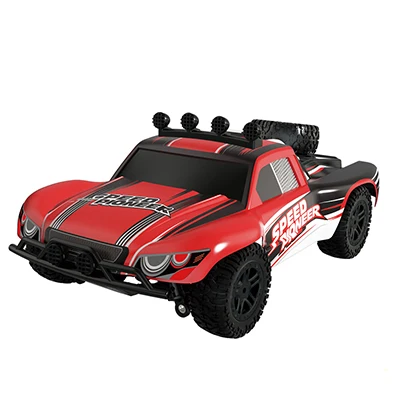 RC Car 4WD 45km/h Full Proportion High Speed Drift 2.4G Monster Truck Remote Control BigFoot Buggy Off-Road SUV Electronic Toys - Цвет: Красный