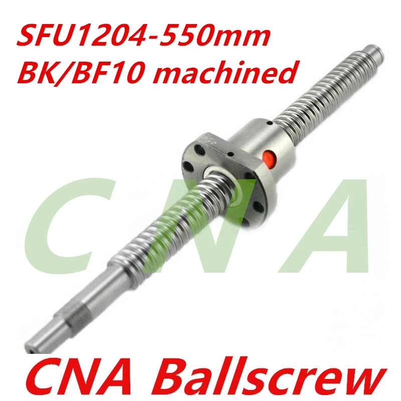 SFU1204 550 мм Длинный свернутый шаровой винт C7 BK/BF10 конец обработанный с 1204 одиночной