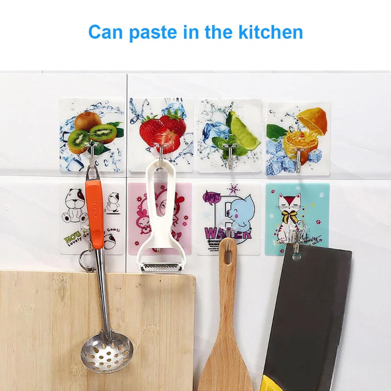 Прозрачный бесшовный клейкий крючок водонепроницаемый маслостойкий крепкий