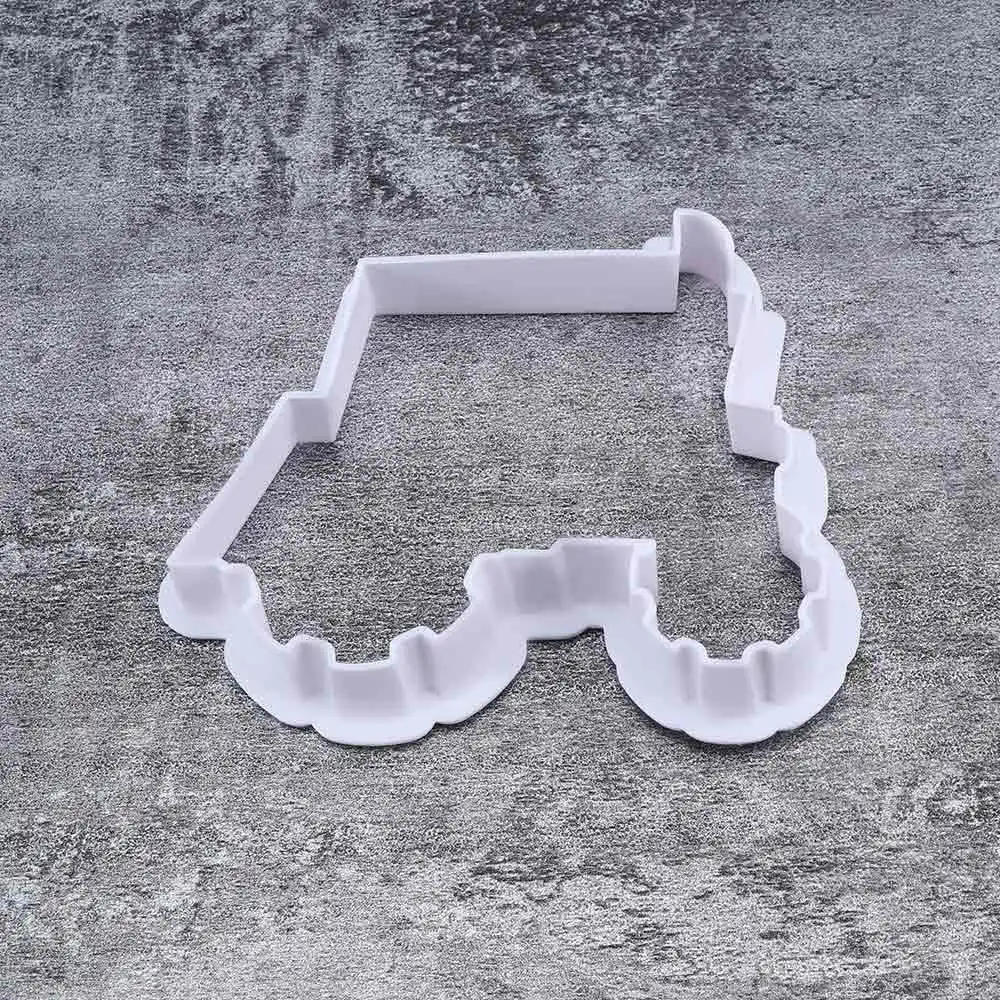 8 шт./компл. 3D мультфильм милый Пластик DIY автомобиля Форма для нарезки печенья в виде тиснение выпечка, рисунок «Имбирный пряник» шоколадная форма для выпечки помадной глазури формы для выпечки