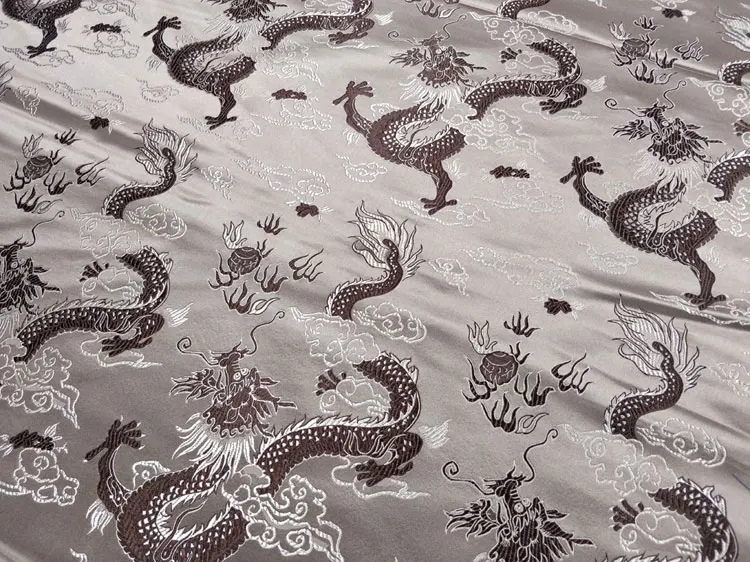 Новая китайская шелковая парча Cheongsam Красивая Cos Tangzhuang Ткань Свадебный костюм